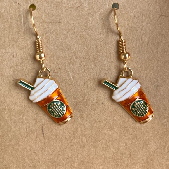 🛍️Coffee Earrings - Picture 3 of 4